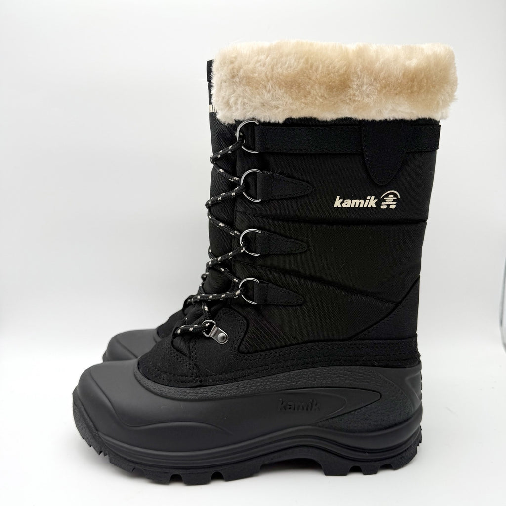 Kamik Womens Shellback Snow Boots US 8 EU 39 Black Waterproof NIB