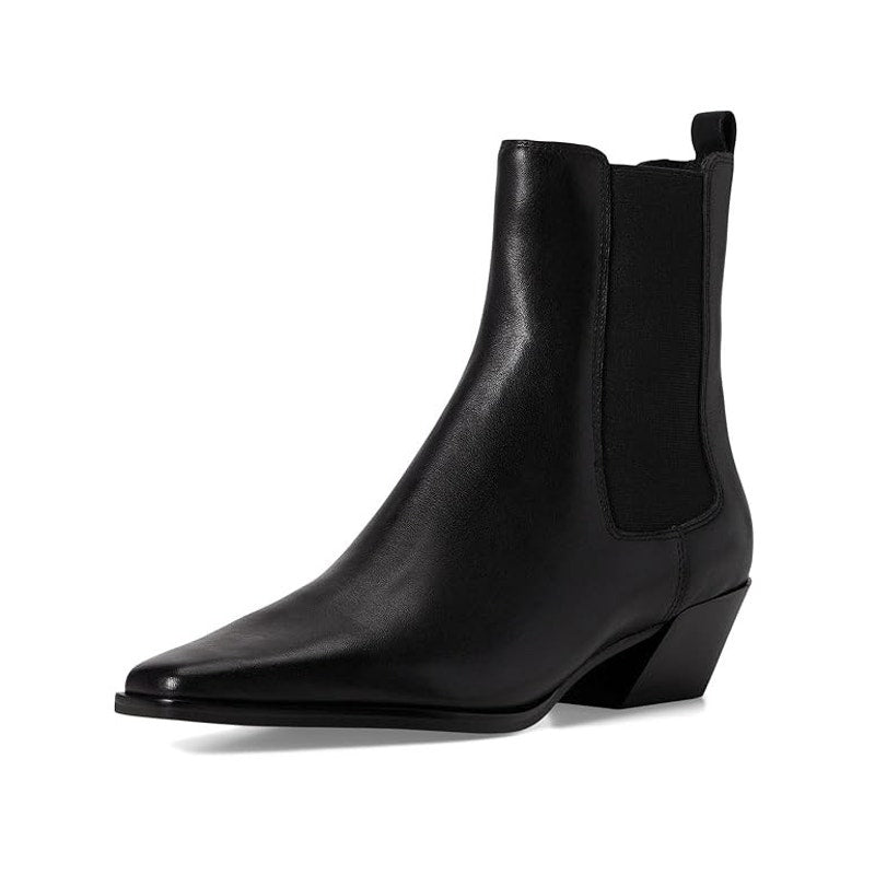 Steve Madden Womens Evan Ankle Booties Size 9.5 M Black Leather NWOB