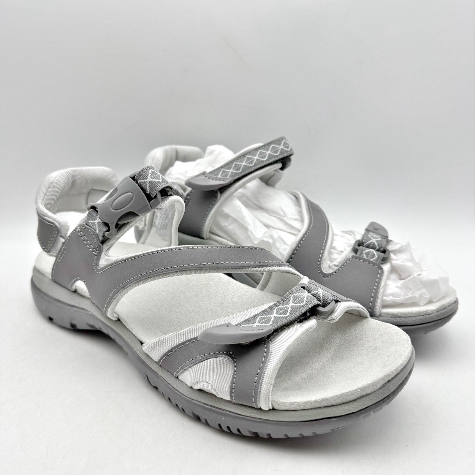 Natuarlizer Womens Angeles III Sports Sandals US 9 M EU 39 Grey Leather NIB