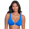 LAUREN RALPH LAUREN Women's Bikini Top Size 14 Royal Blue Beach Club Solids NWT
