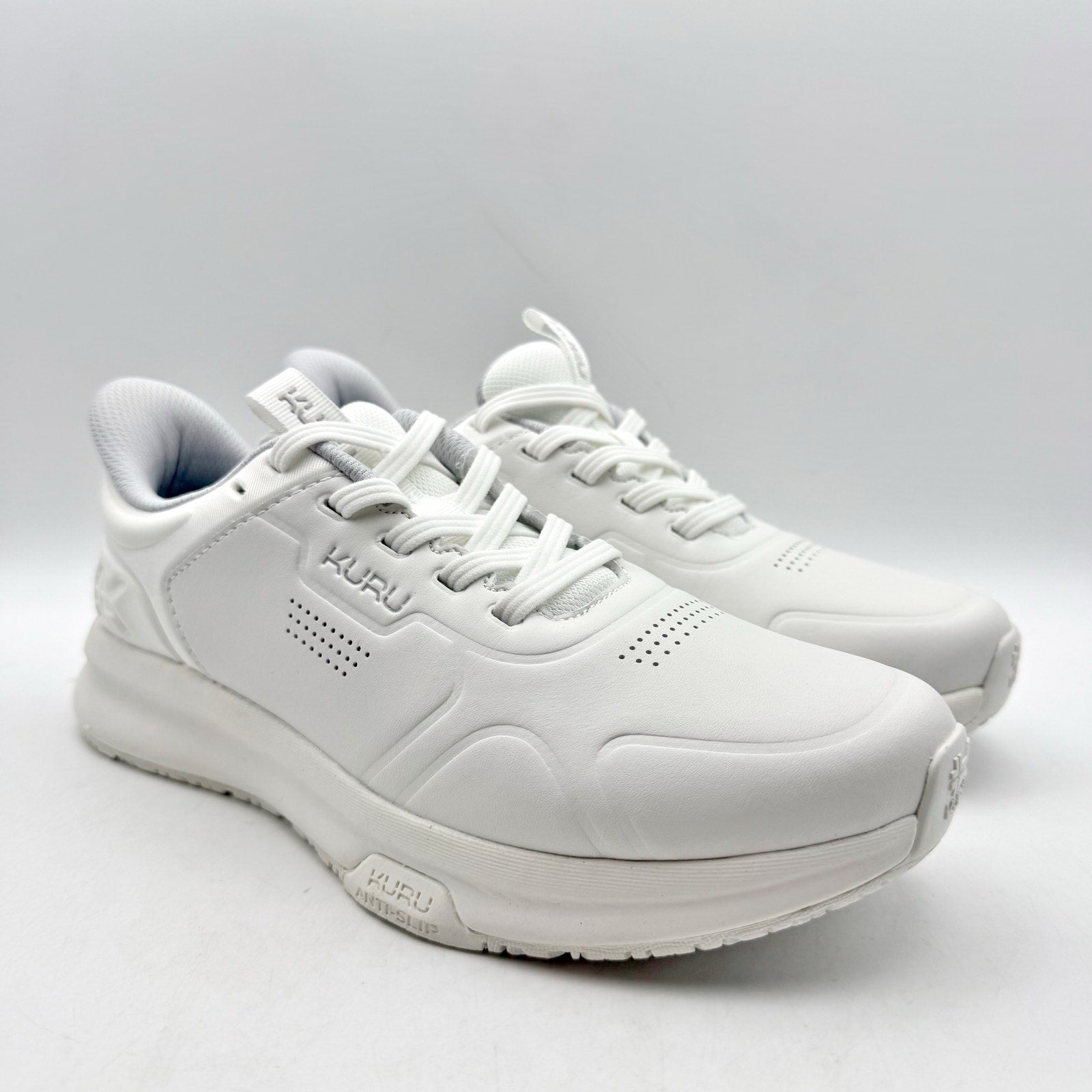 KURU Womens Shift Sneakers US 7.5 EU 38 Bright White Anti Slip Athletic NIB