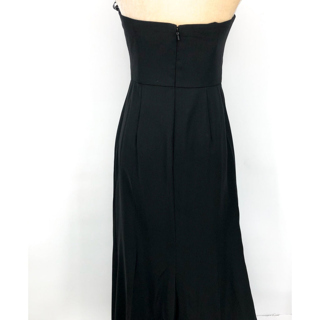 AFTER SIX Women's Strapless Wrap Trumpet Dress Size 4 Black 6873 Formal NWT