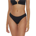 BECCA Women's Modern Edge American Ribbed Ruched Bikini Bottom Small Black NWT
