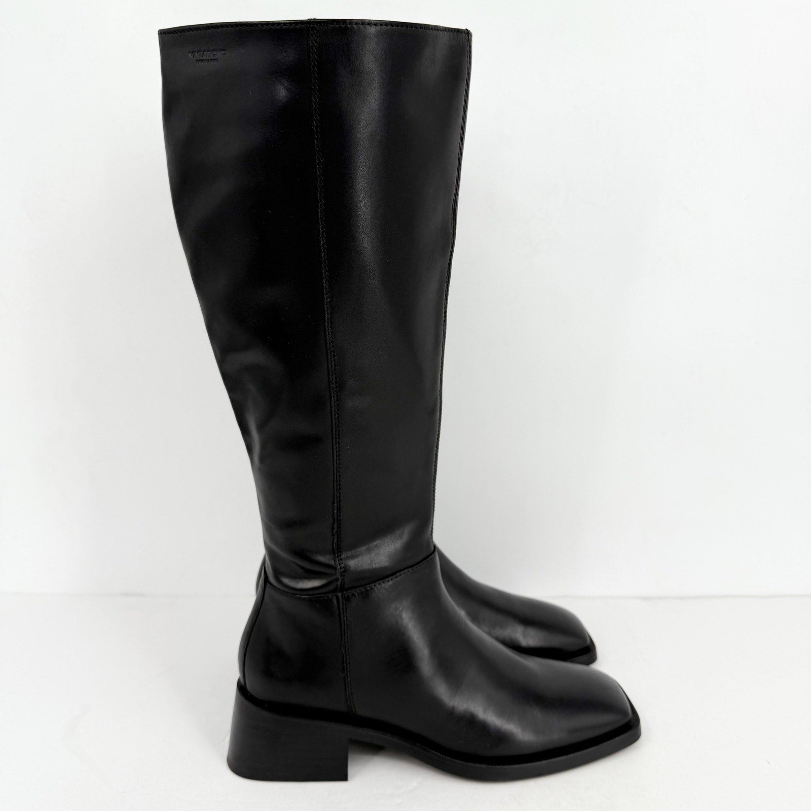 Vagabond Shoemakers Womens Blanca Tall Boots EU 38 US 8 Black Leather NWOB
