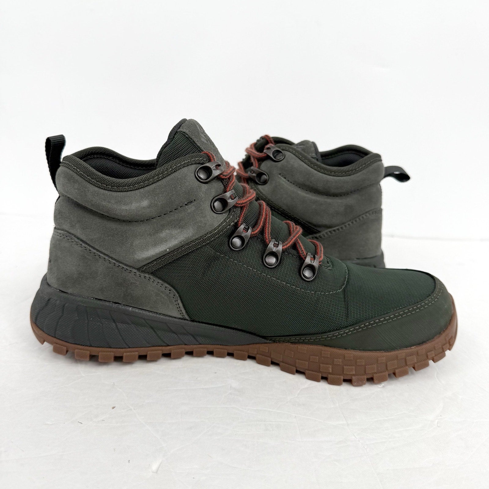 Columbia Mens Fairbanks Mid Hiking Boots US 8 EU 41 Dark Green Waterproof NIB