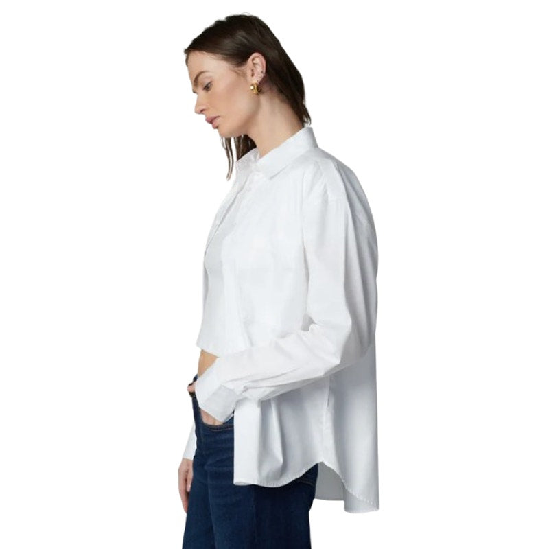JOE'S JEANS Women's Boyfriend Button Down Shirt Medium Optic White NWT