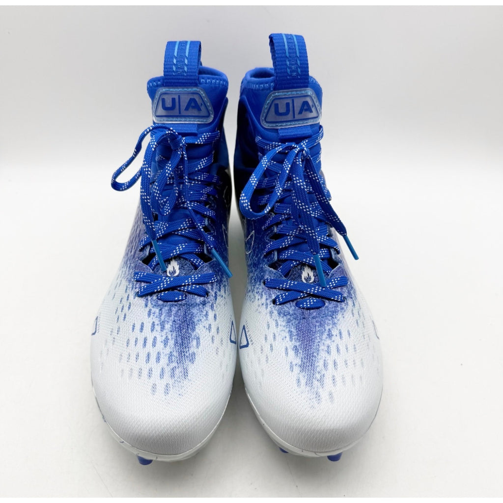 Under Armour Mens Spotlight Lux MC 2.0 Football Cleat Size 8.5 Blue White NWOB
