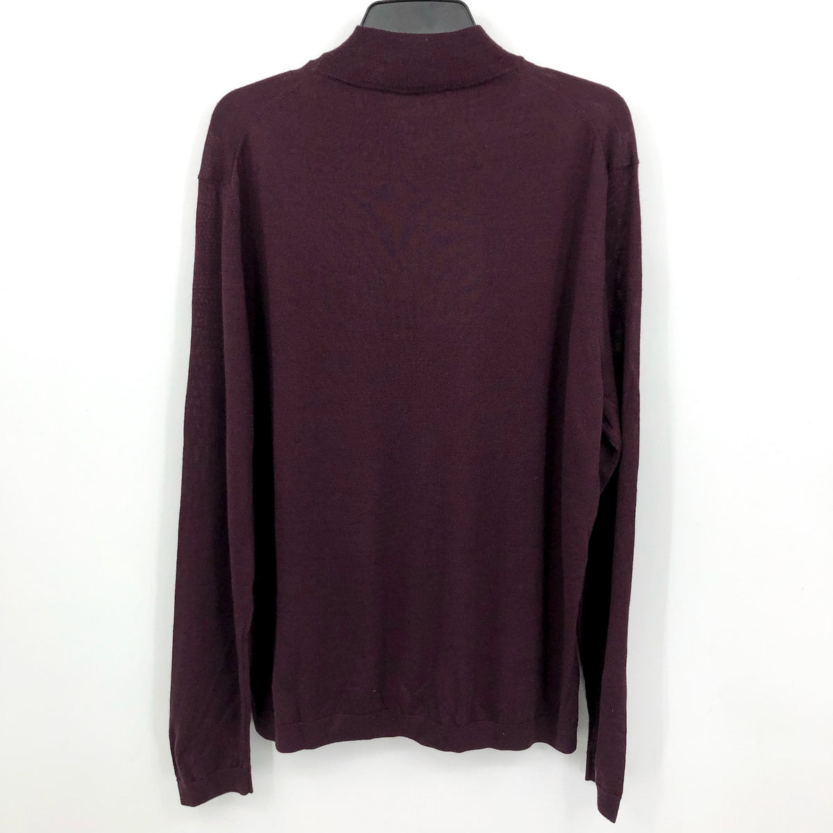 JACK VICTOR Mens Beaudry Sweater XL Plum Purple Wool Silk Cashmere Mock Neck NWT
