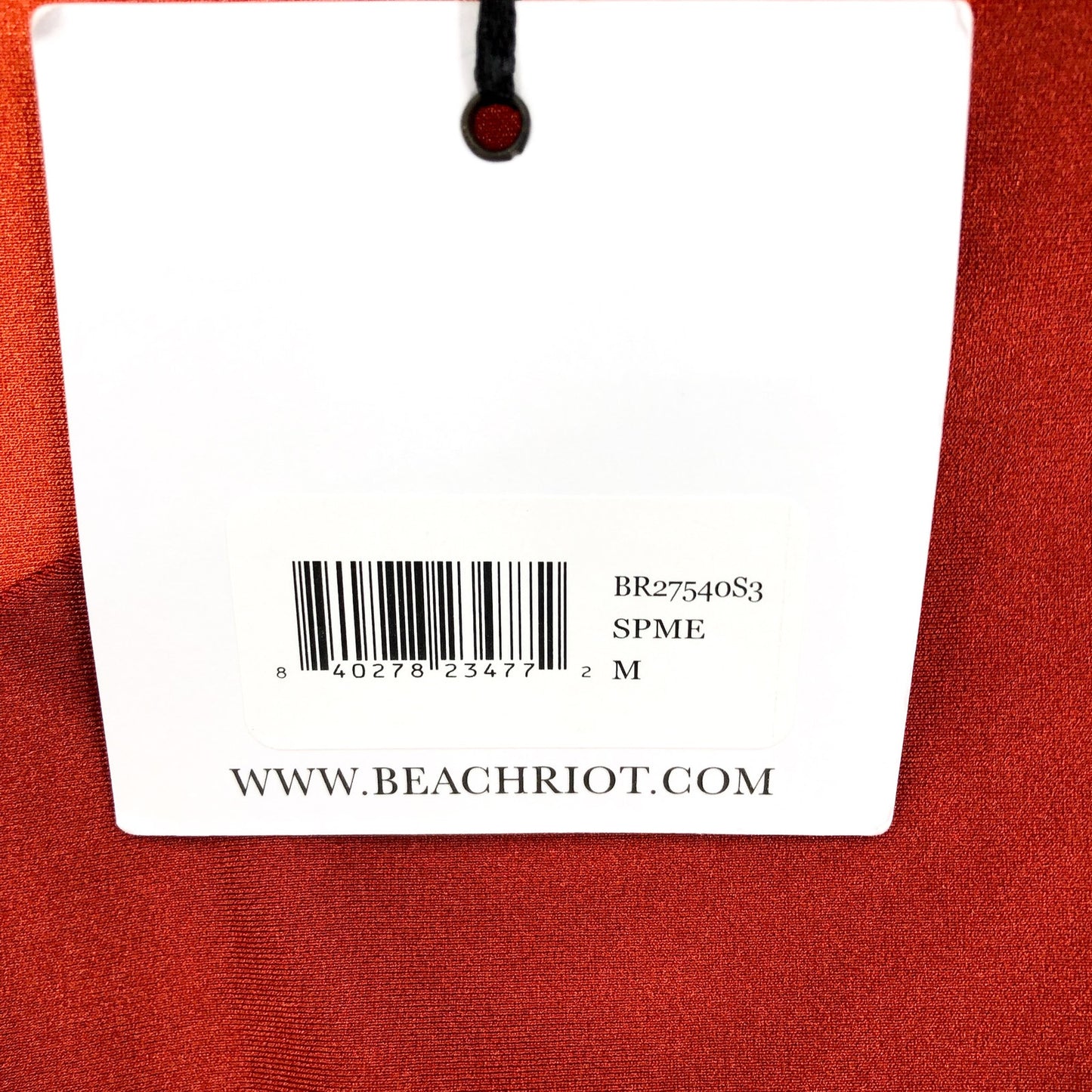 BEACH RRIOT Joyce One Piece Swimsuit Medium Orange Desert Clay Colorblock