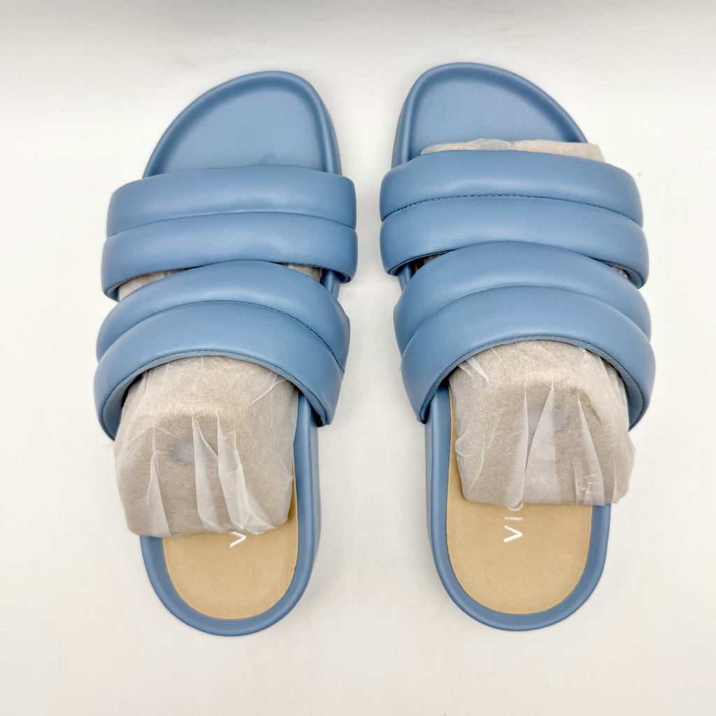 Vionic Womens Mayla Slide Sandals Size 5 M EU 35 Blue Comfort NIB
