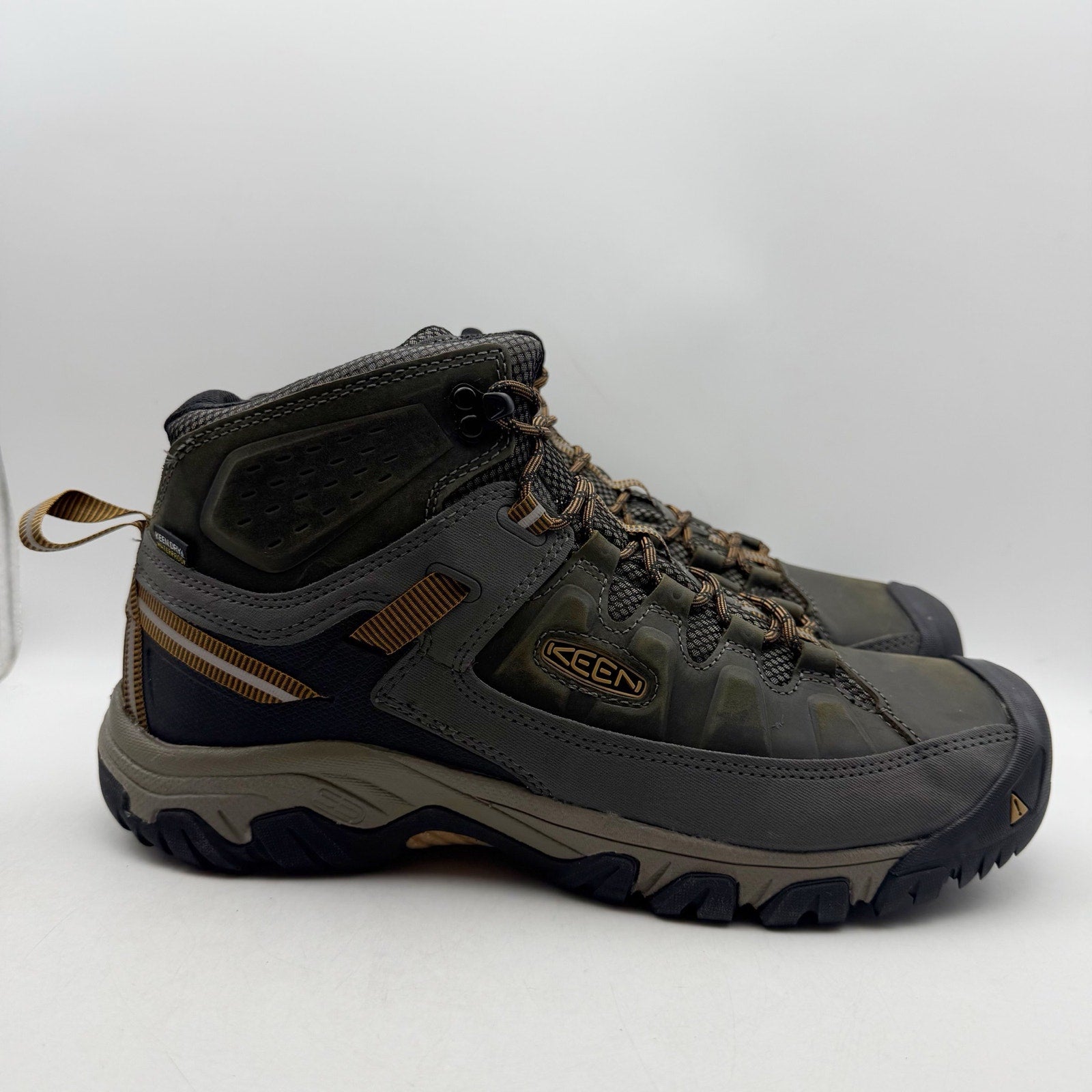 Keen Mens Targhee lll Mid Boot US 13 EU 47 Brown Grey Waterproof Leather NWOB