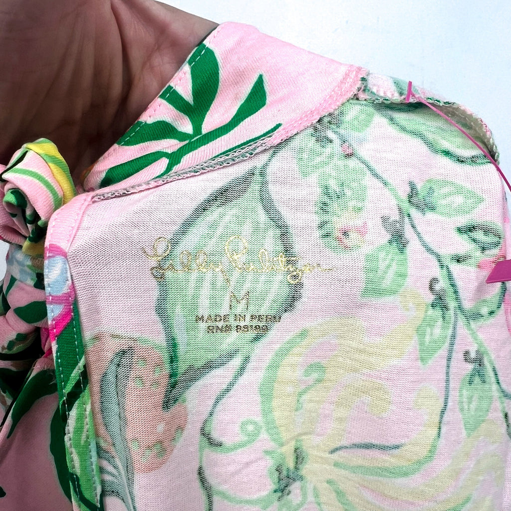 LILLY PULITZER Halle Short Sleeve Dress Medium Via Amore Spritzer Tropical NWOT