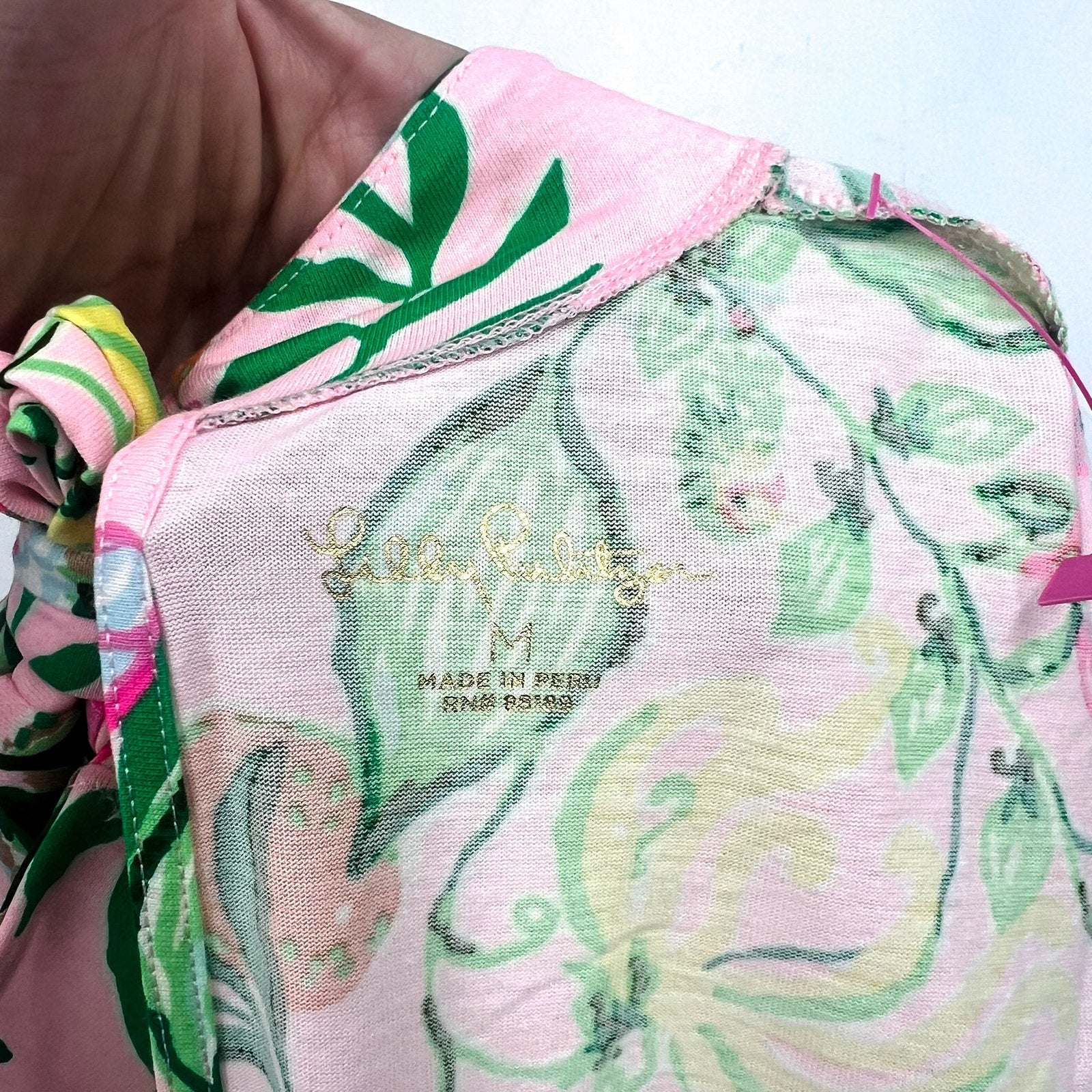 LILLY PULITZER Halle Short Sleeve Dress Medium Via Amore Spritzer Tropical NWOT