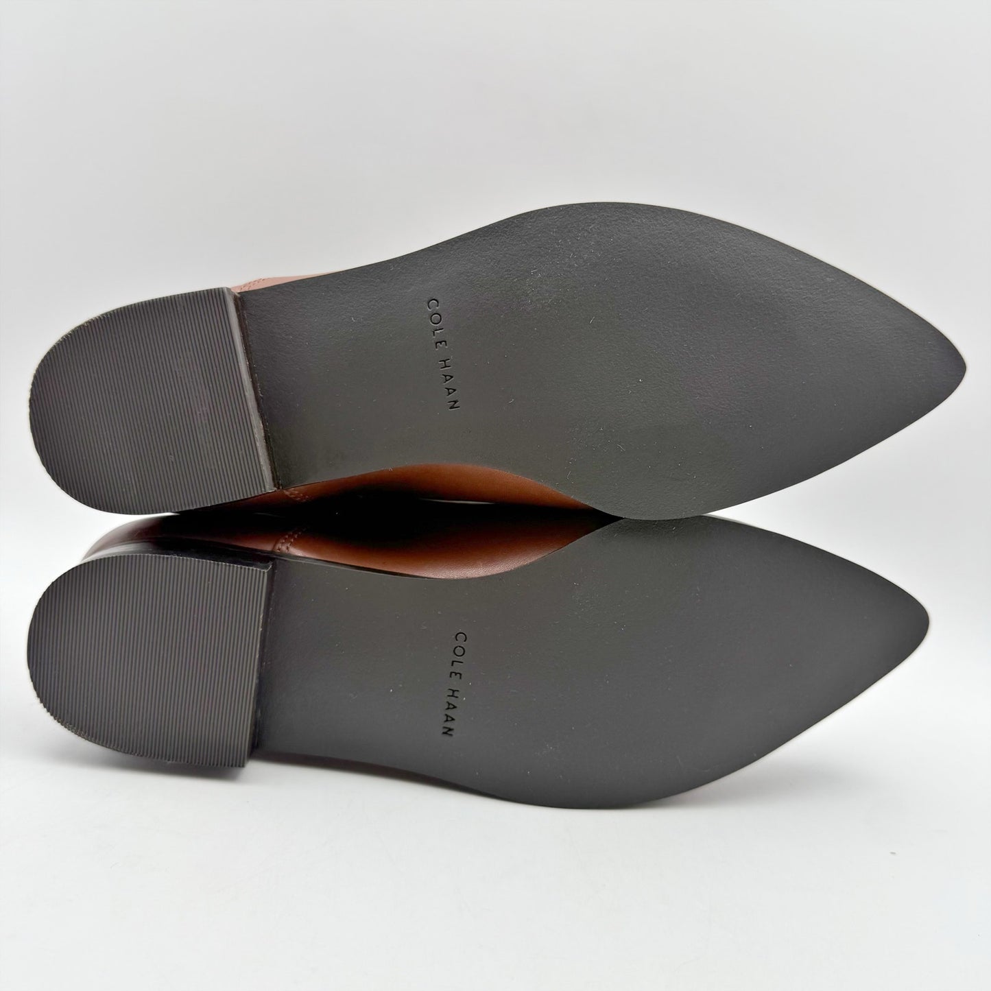 Cole Haan Womens Hara Bootie US 6.5 Wide EU 37 Dark Brown Leather NIB