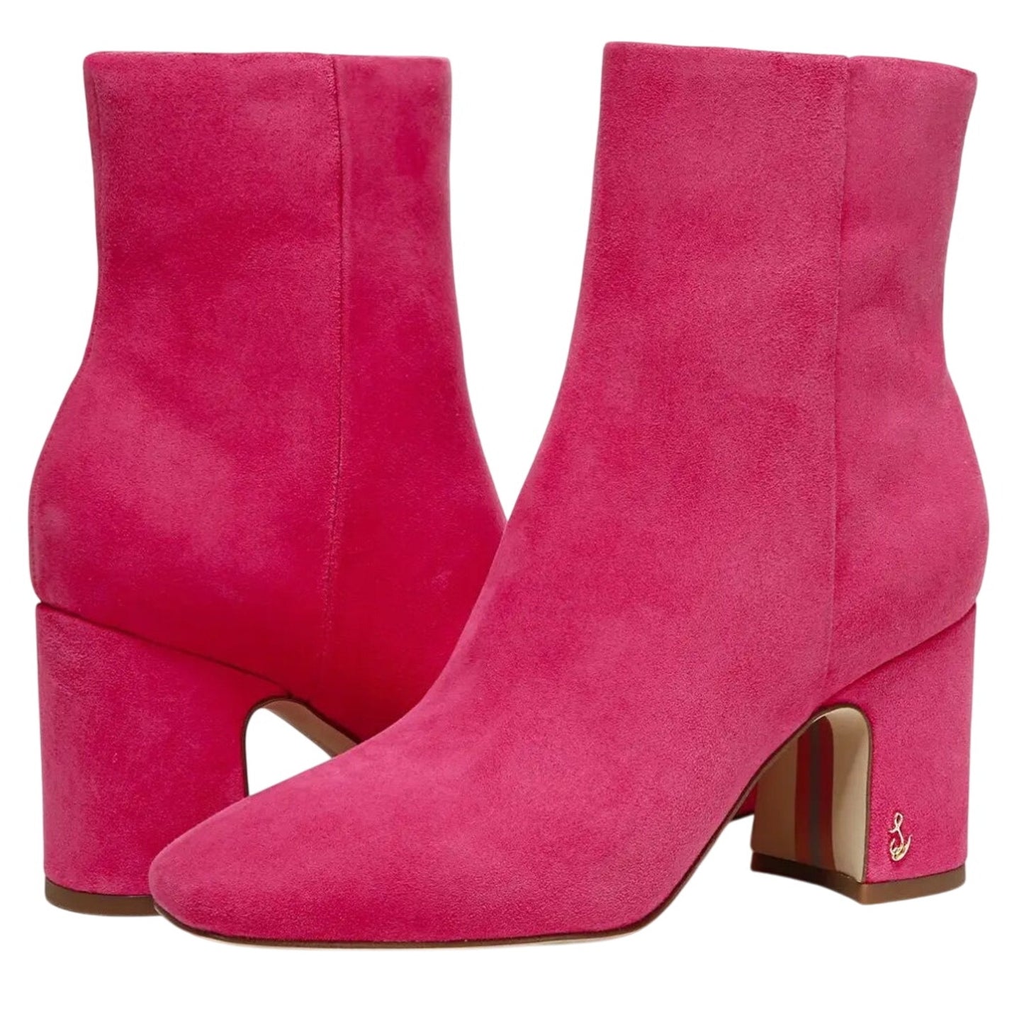 Sam Edelman Women's Fawn Heel Boot Size 9.5 Medium Black Leather