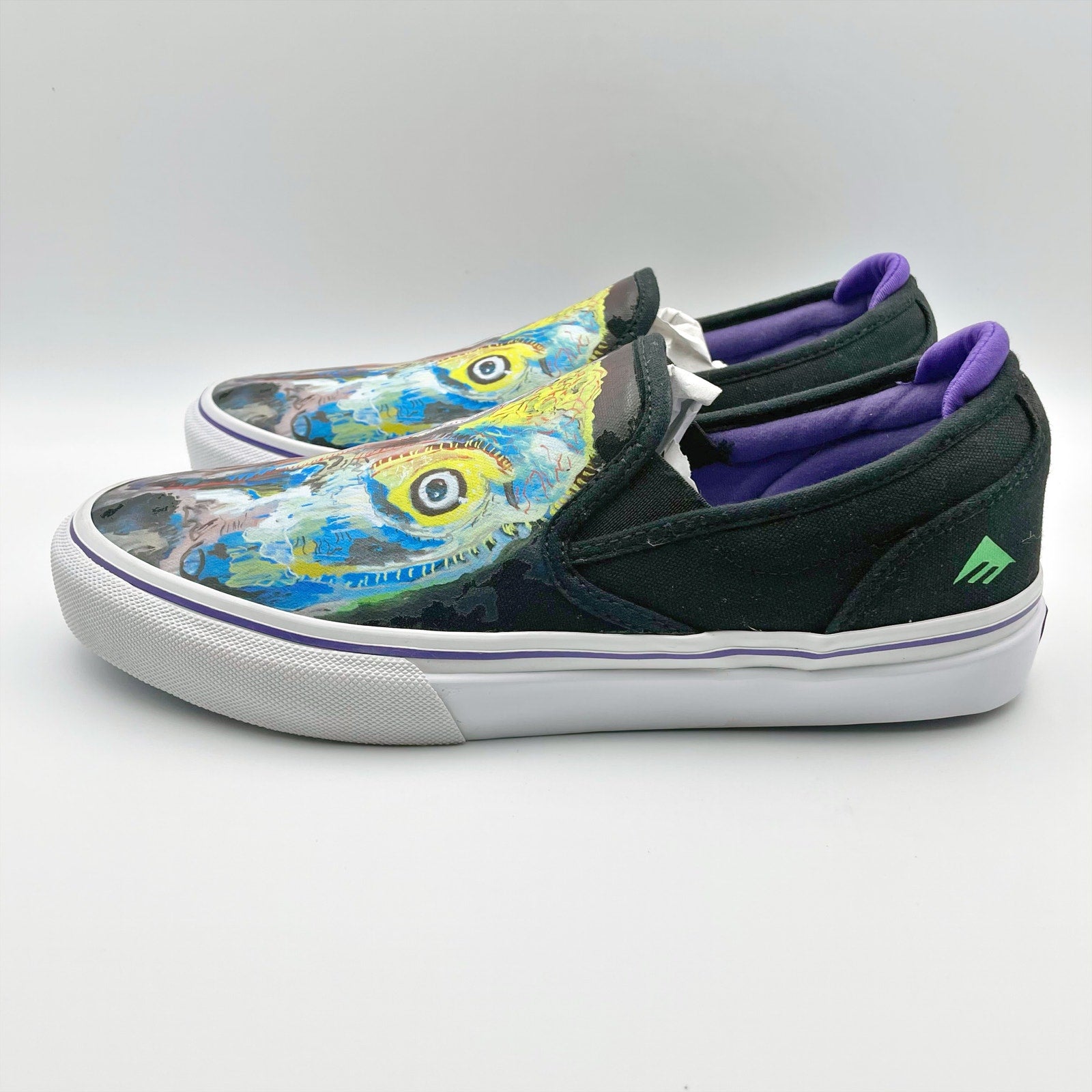 Emerica Mens Wino Slip-On x Dinosaur Jr. Shoes US 8 EU 41 Black Multicolor NIB
