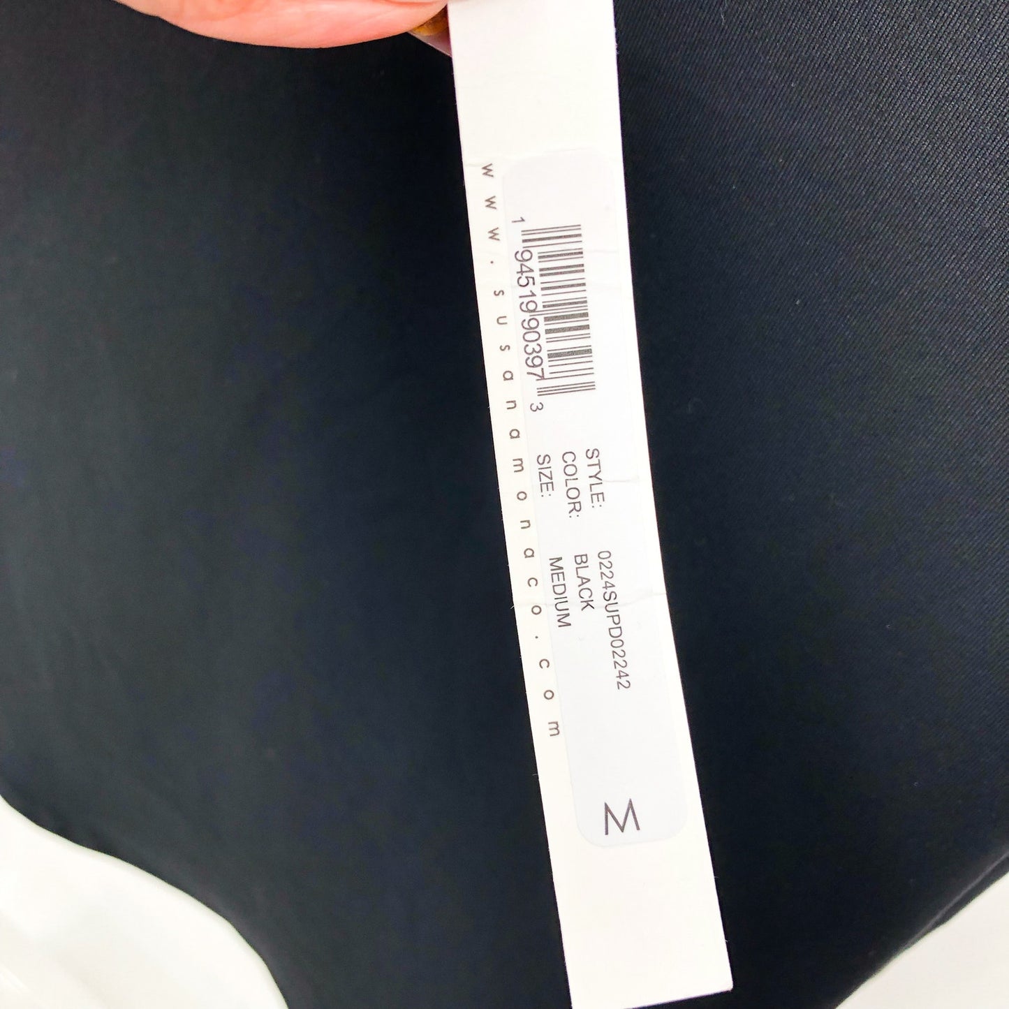 SUSANA MONACO Women's Tube Shirt Tail Dress Medium Black Jersey Stretch NWT