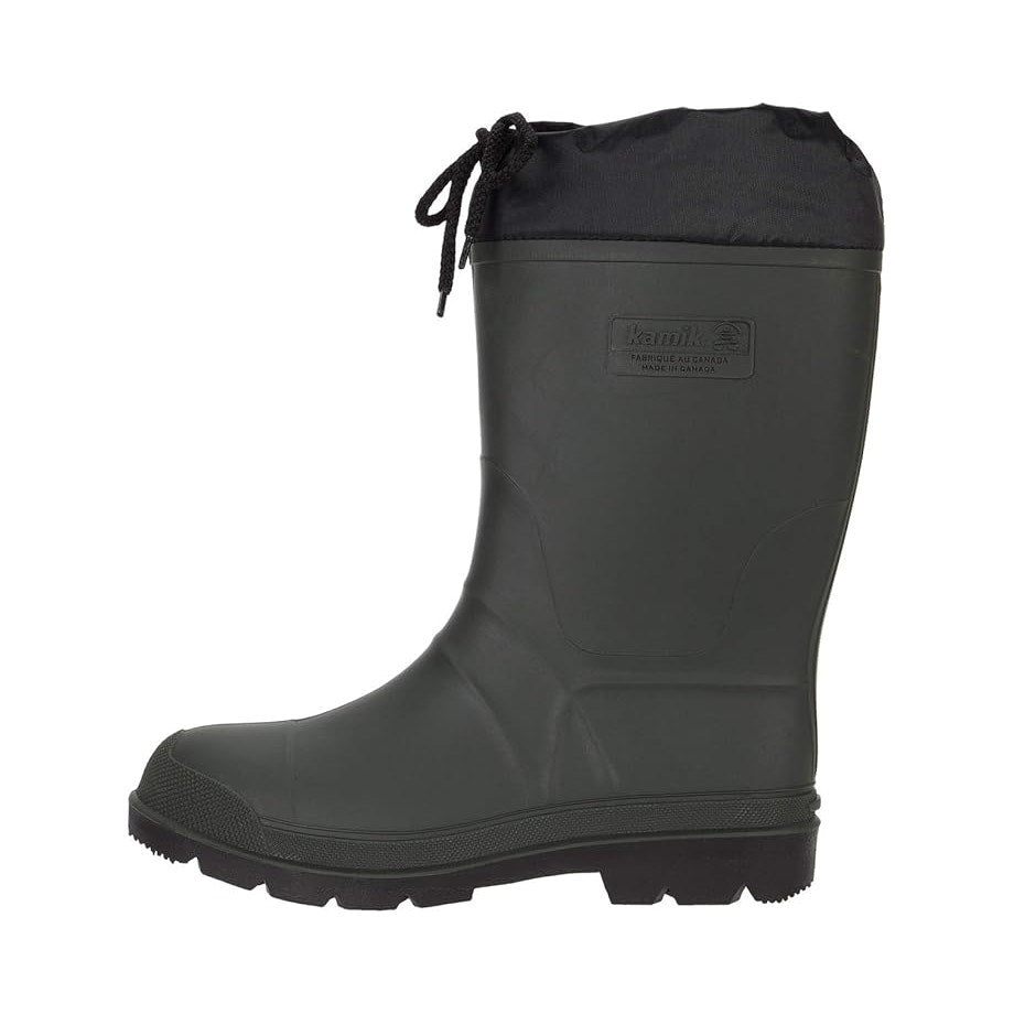 Kamik Mens Forester Winter Rainboots US 13 D Black Khaki Waterproof NWOB