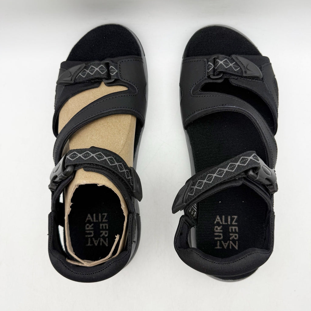 Natuarlizer Womens Angeles III Sports Sandals US 8 M EU 38 Black Leather NIB