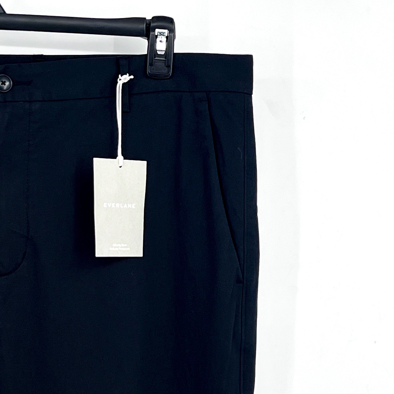 EVERLANE Men's Uniform Performance Chino Pants 40x32 Black Slim Fit NWT