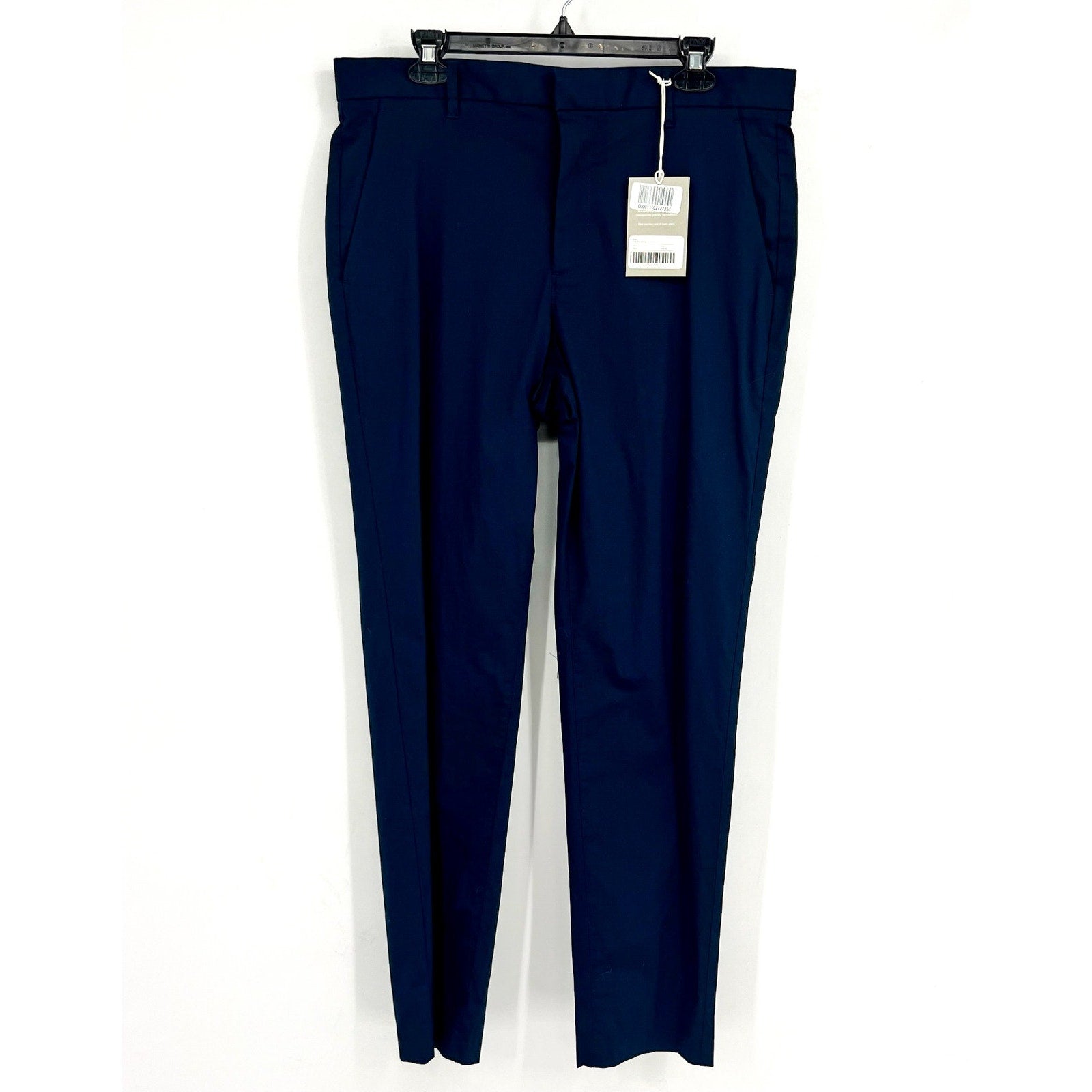 EVERLANE Mens Air Chino Pants 35x32 Navy Blue Stretch Cotton Poplin Slim Fit NWT