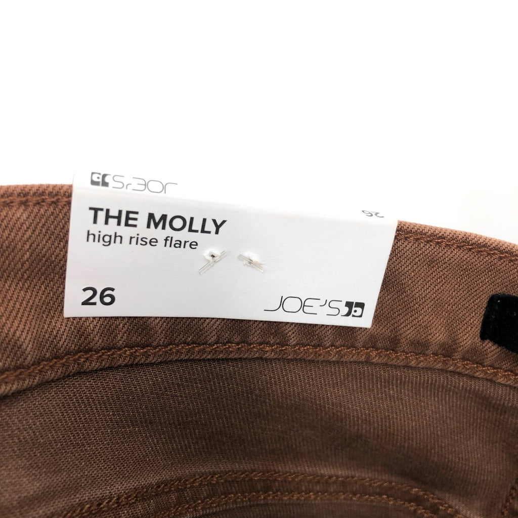 JOE'S JEANS The Molly High Rise Flare Jeans Size 26 US 2 Brown Walnut NWT