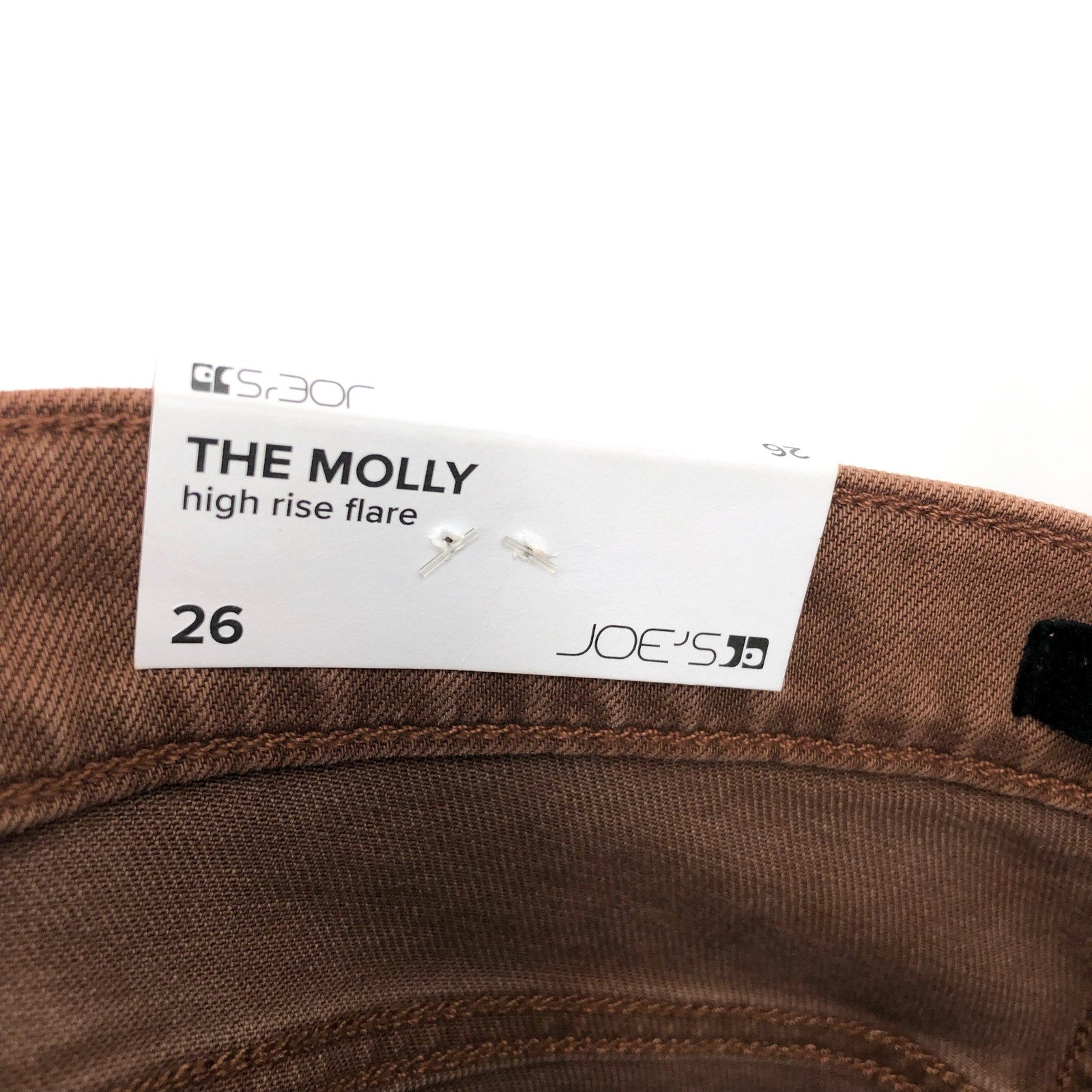 JOE'S JEANS The Molly High Rise Flare Jeans Size 26 US 2 Brown Walnut NWT