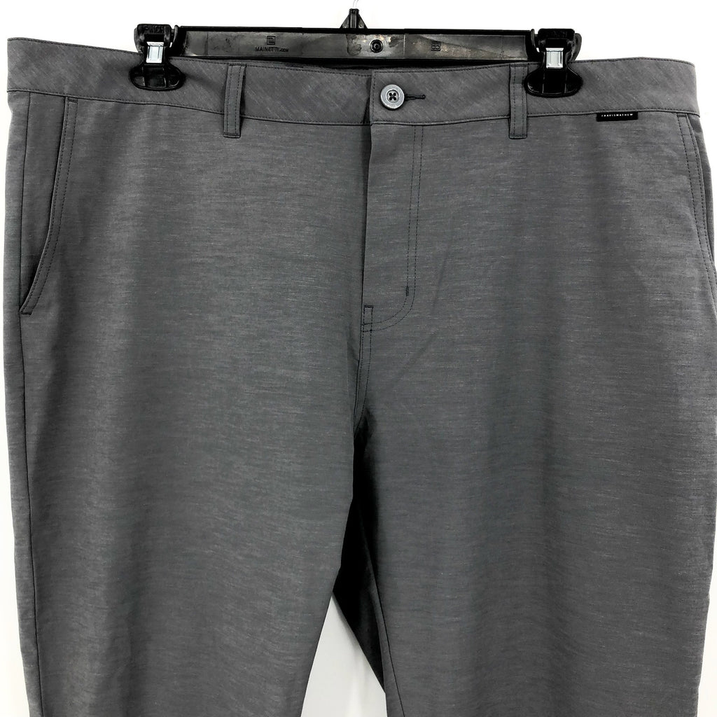 TRAVIS MATHEW Men's Open To Close Tech Chino Pants 42x31 Grey Heather Quit NWT