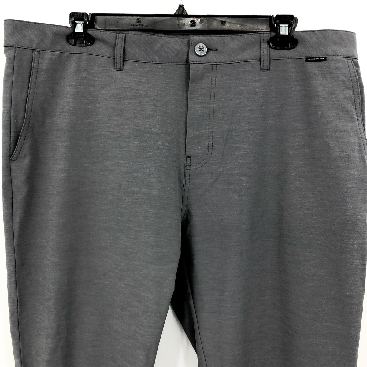TRAVIS MATHEW Men's Open To Close Tech Chino Pants 42x31 Grey Heather Quit NWT