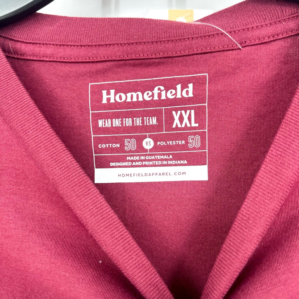 HOMEFIELD Mens Vintage Texas A&M Howdy T-Shirt XXL Maroon Short Sleeve NWT