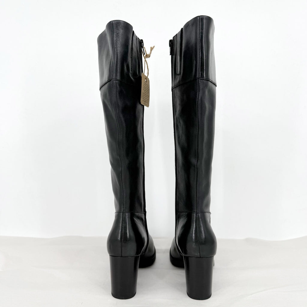Born Womens Brandy Knee High Boots US 8 M EU 38.5 Black Leather NWT