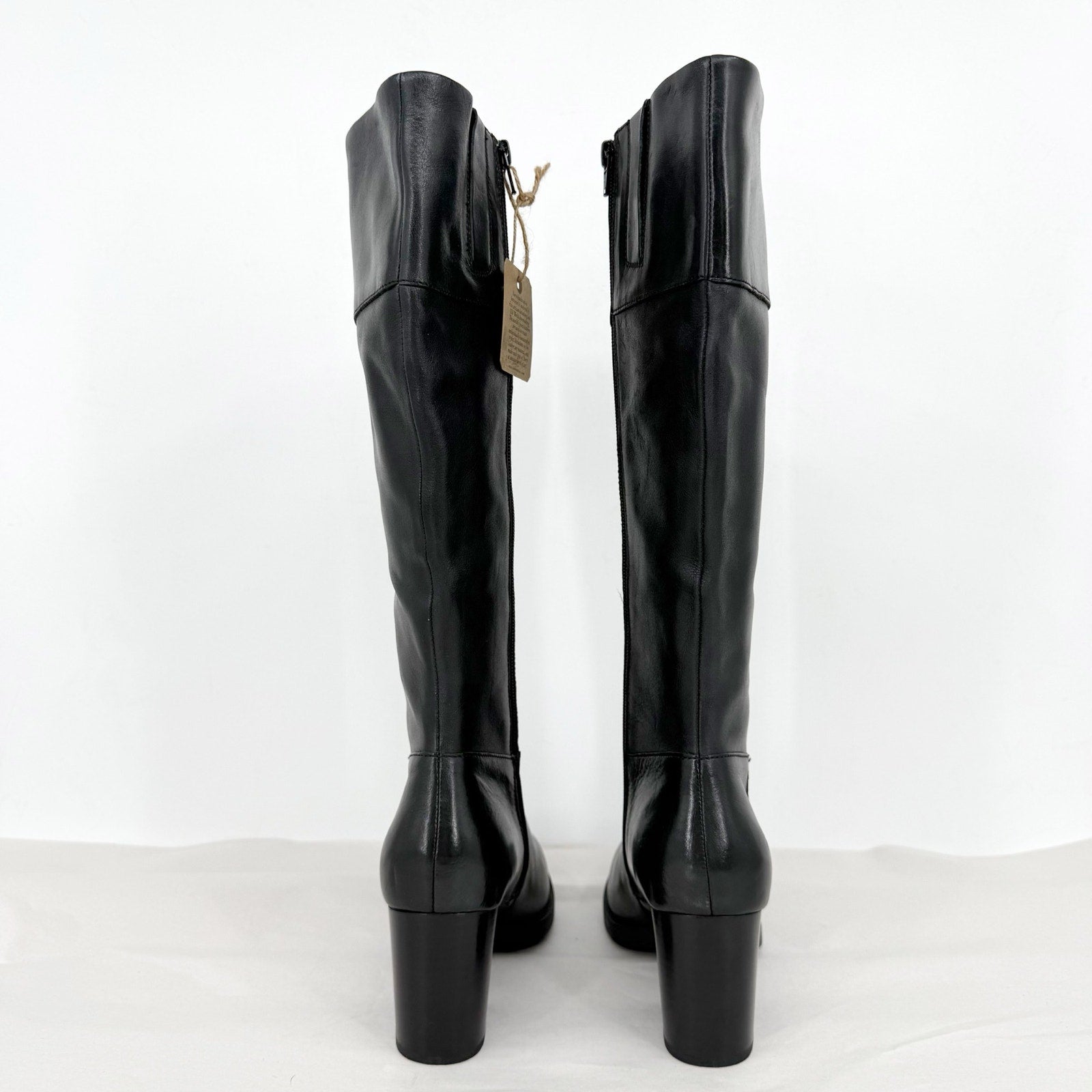 Born Womens Brandy Knee High Boots US 8 M EU 38.5 Black Leather NWT