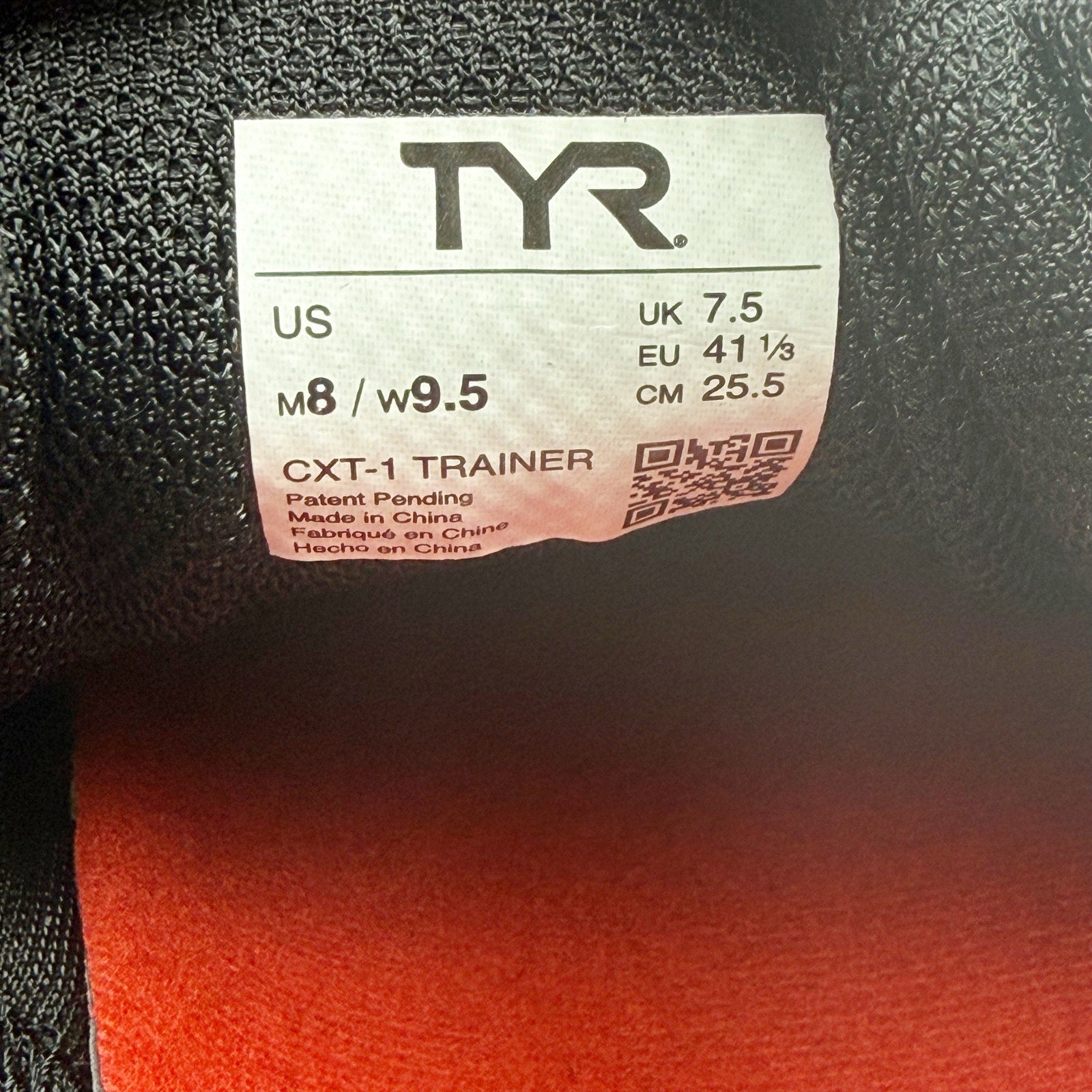 TYR Mens CXT-1 Turf Trainer Sneakers US 8 Black Athletic Shoes NWOB