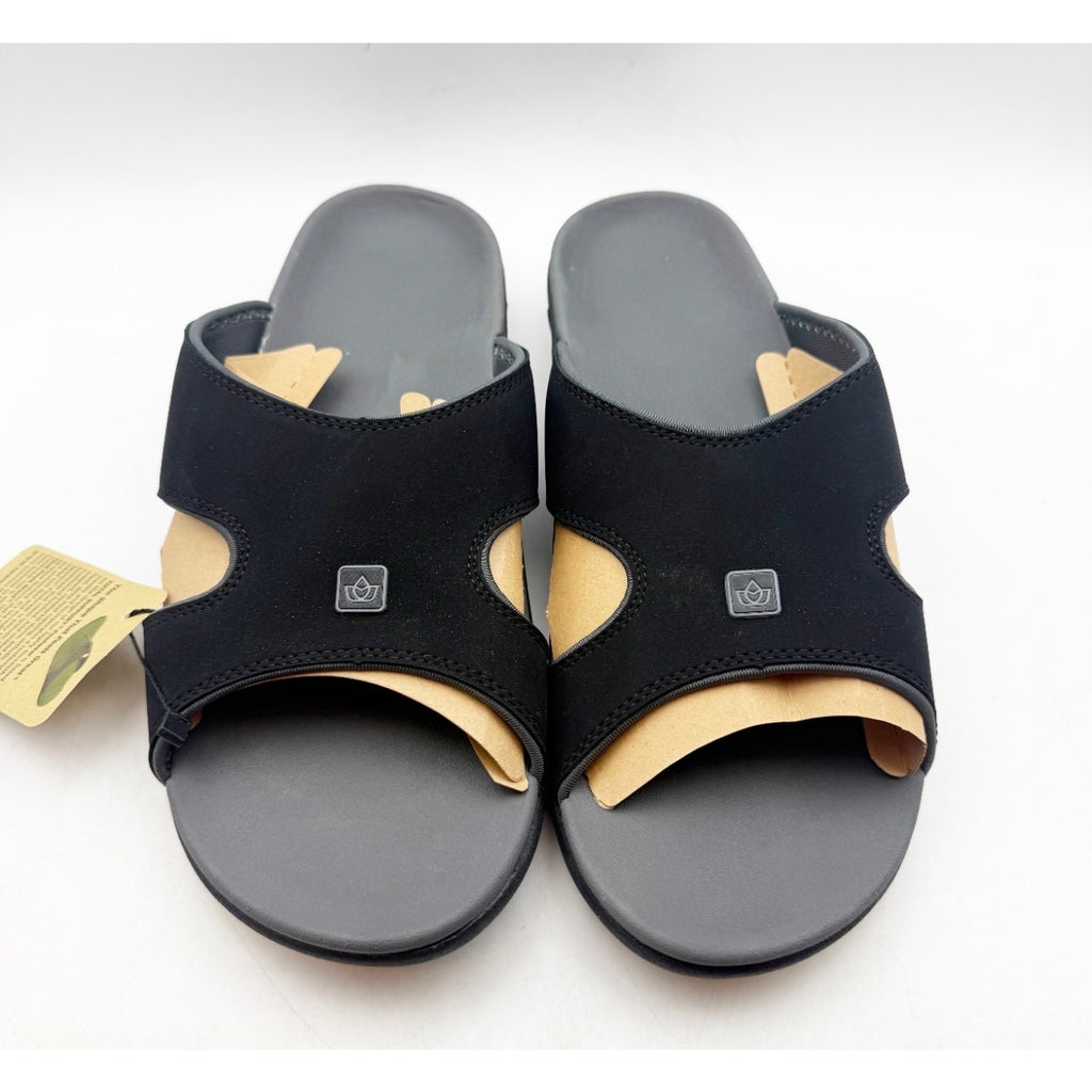 SPENCO Women's Kholo Plus Slide US 12 EE XX-WIDE Onyx Black NWT