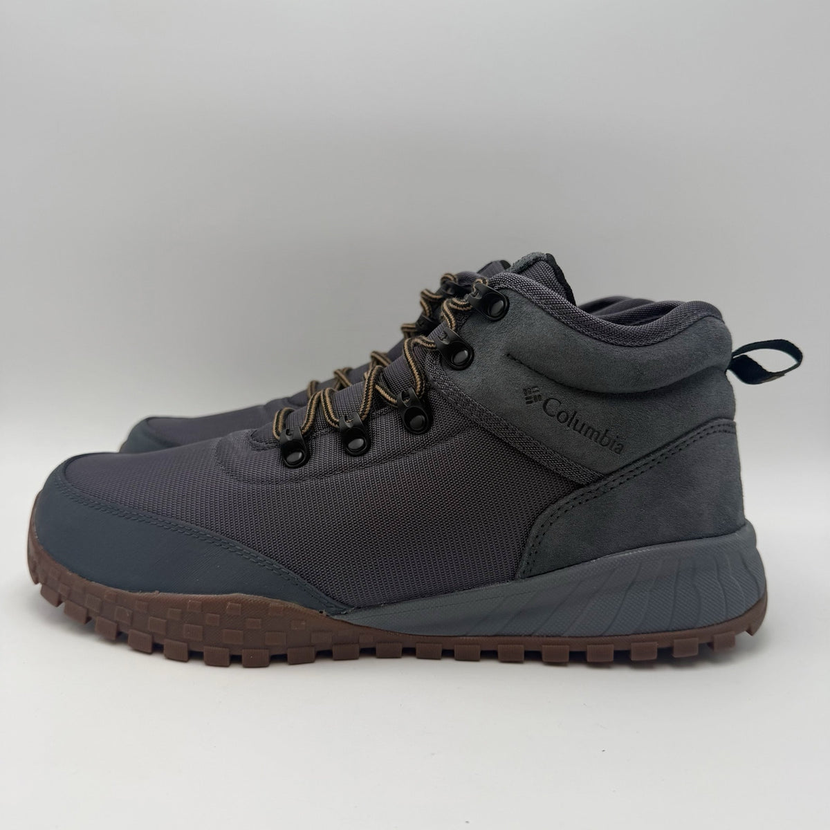 Columbia Mens Fairbanks Mid Climbing Shoes Size 10 M Grey Blue Waterproof NWOB