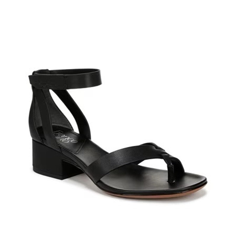 Franco Sarto Womens Nyah Heeled Sandals Size 8.5 M EU 39 Black NWOB