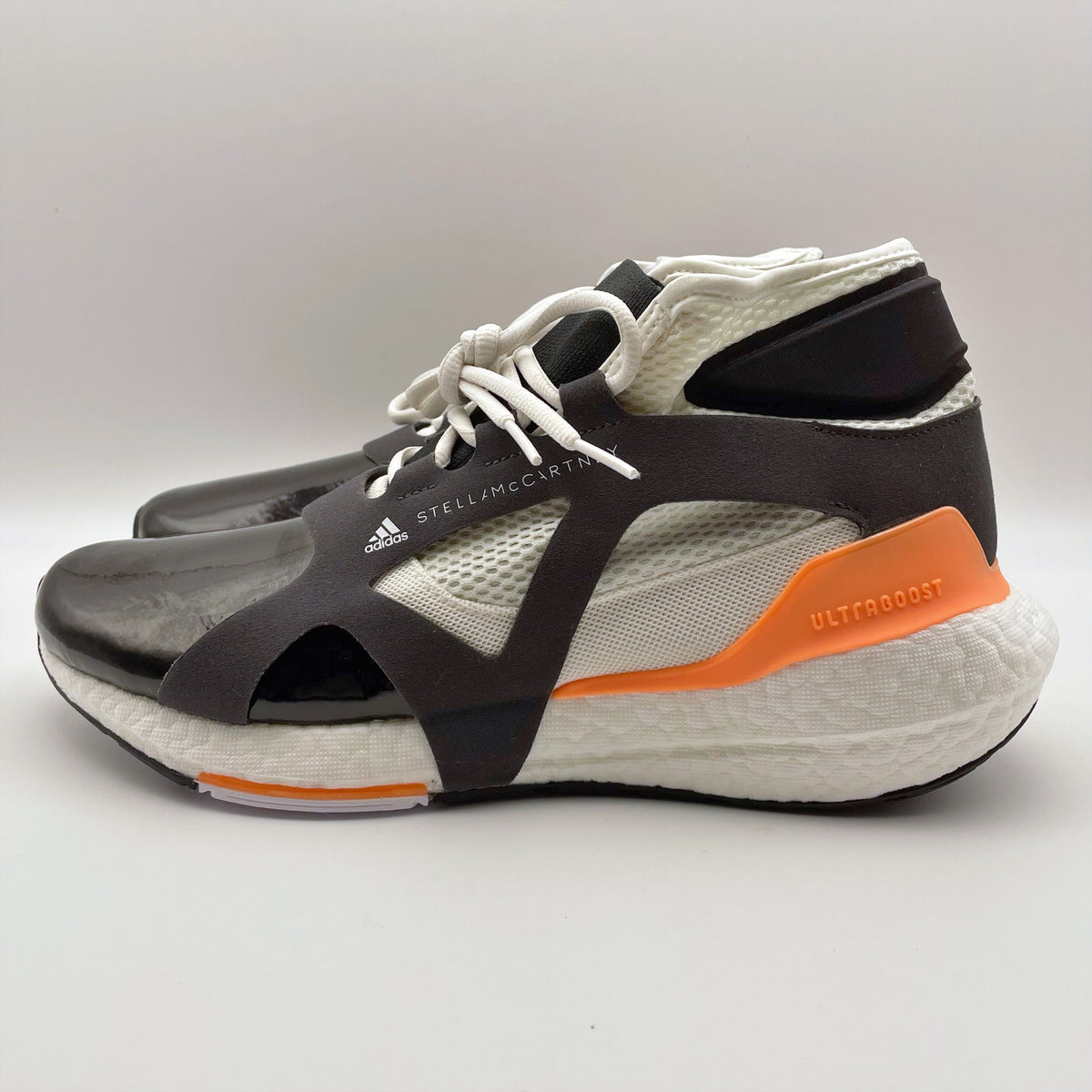 Adidas by Stella McCartney Womens Ultraboost 21 Sneakers US 9.5 Black Orange NIB