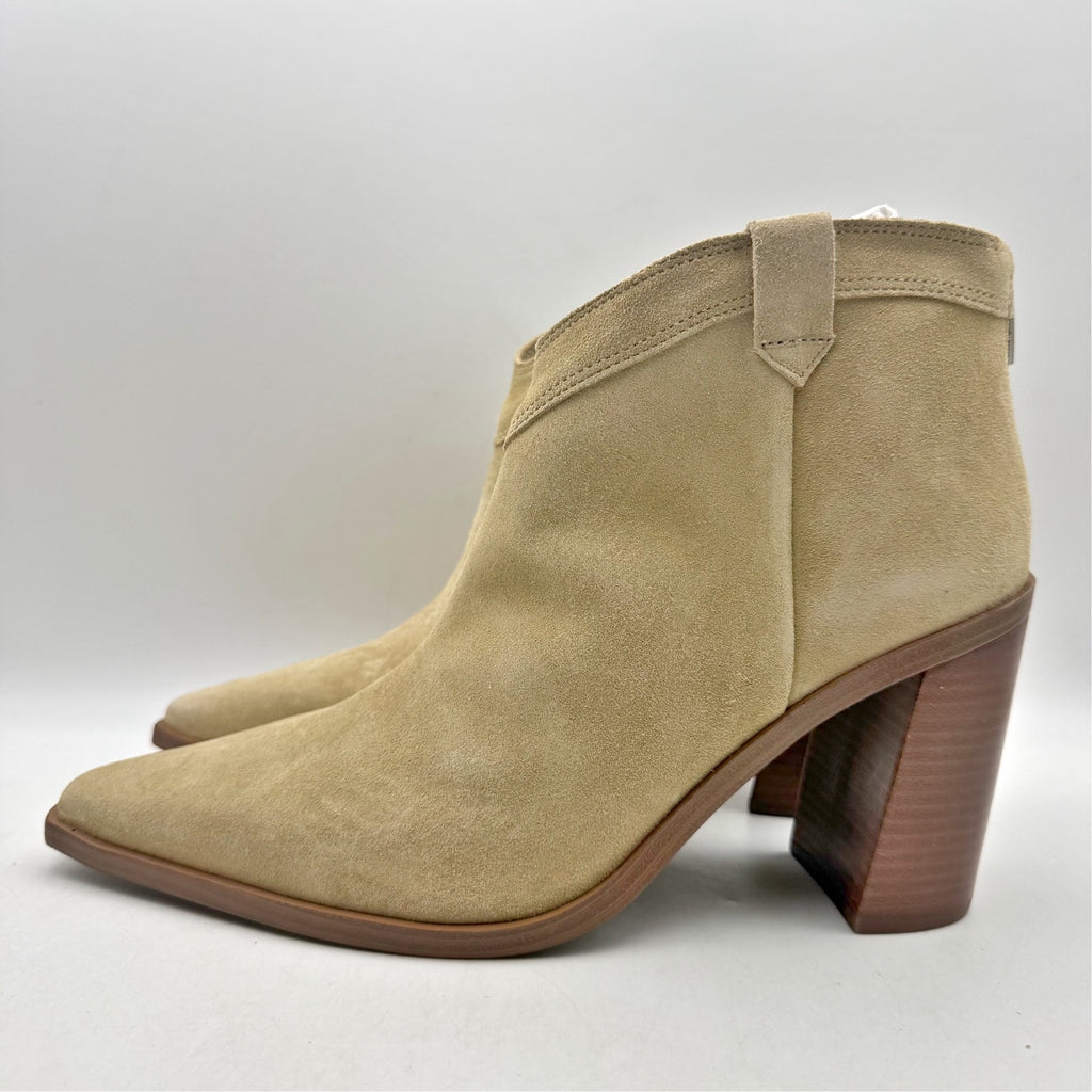 Vince Camuto Womens Wellinda Ankle Bootie Size 11 Tan Suede Heel Ankle Boot NWOB