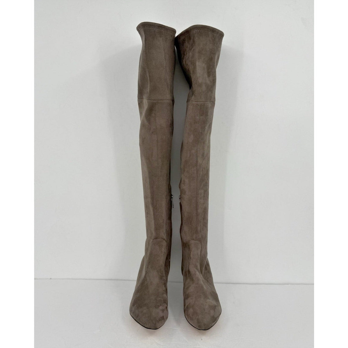 Sam Edelman Womens Kristie Over the Knee Boots Size 7.5 EU 37.5 Gray Taupe NWOB