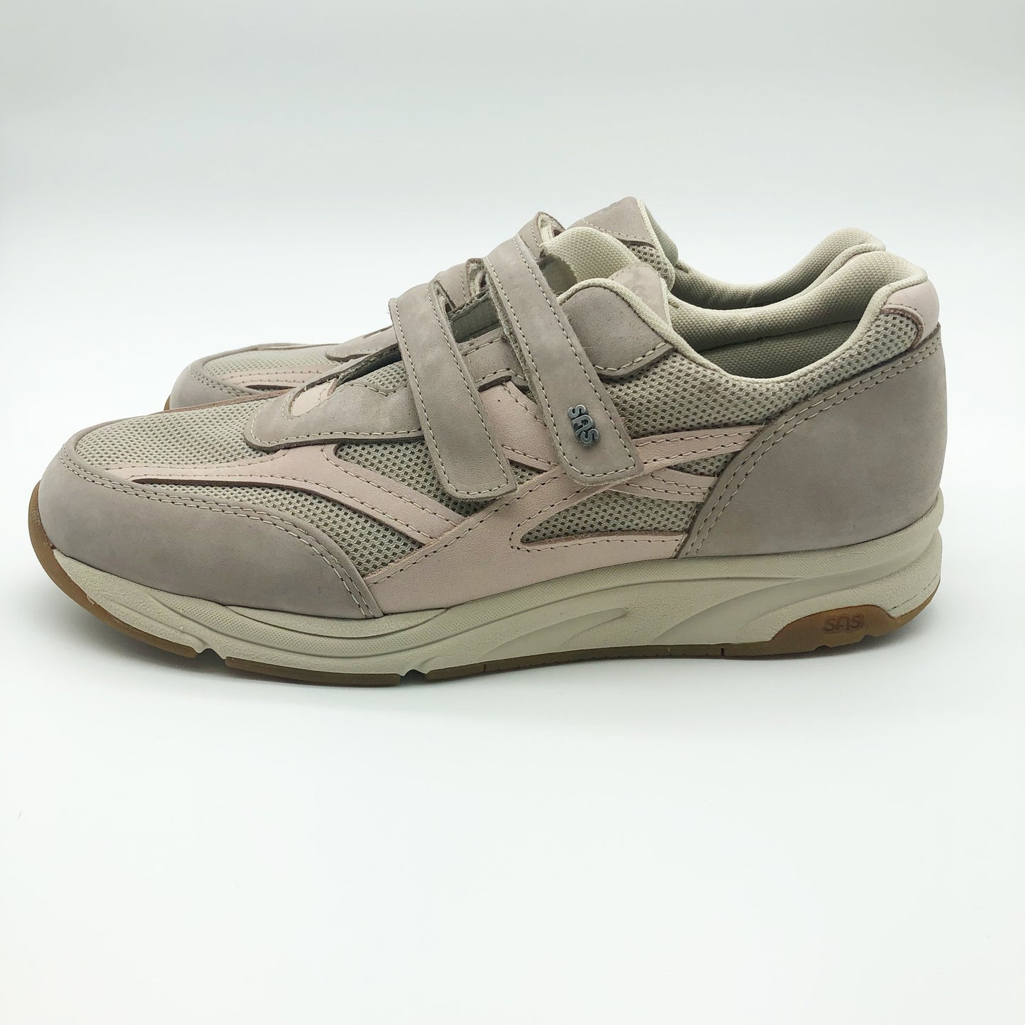 SAS Women Tour Mesh Comfort Walking Sneaker Size 5 Taupe Pink NIB