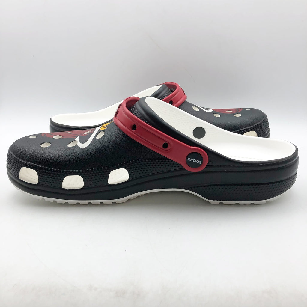 Crocs NBA Miami Heat Classic Clogs MENS 8 WOMENS 10 Black Red NWT
