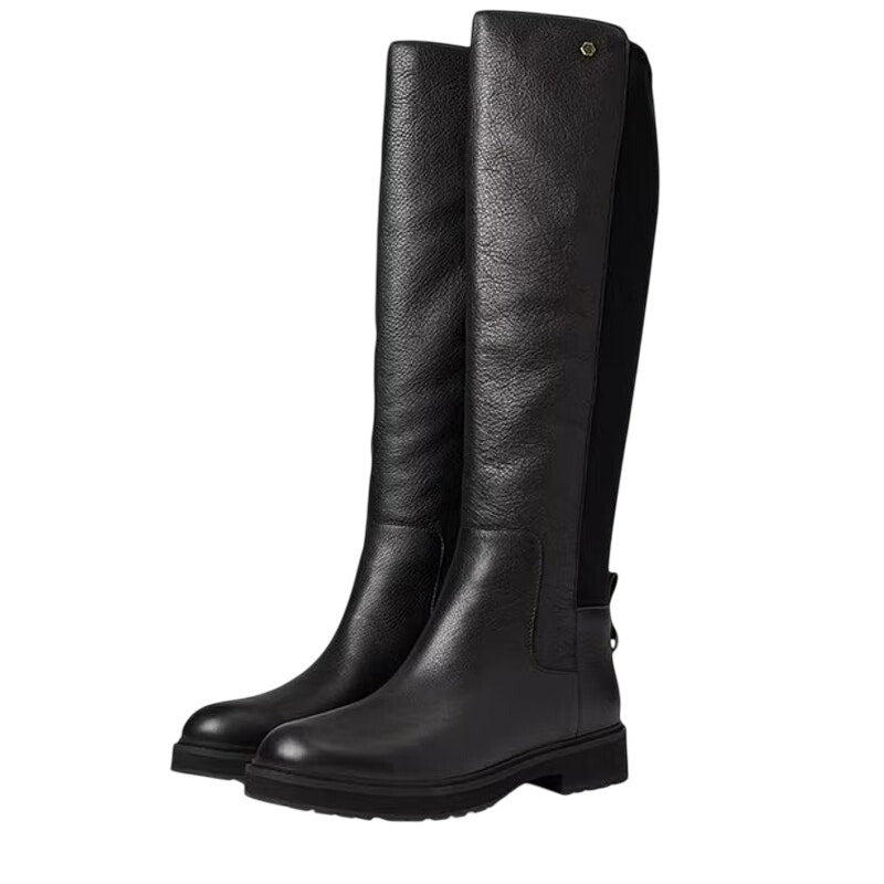 COLE HAAN Womens Greenwich Knee High Boots 6.5 M Black Leather Waterproof NWOB