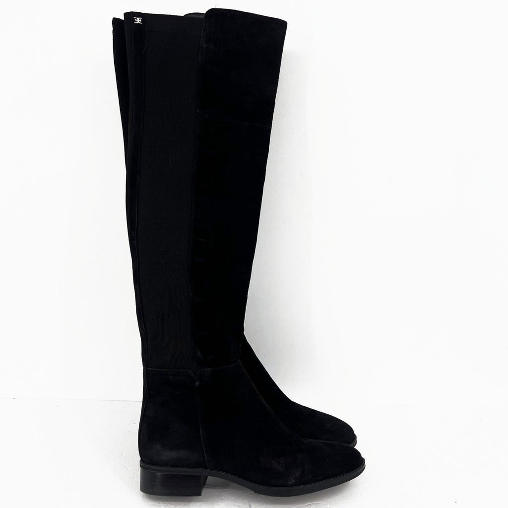 Sam Edelman Womens Pam Over the Knee Boots Size 7.5 EU 37.5 Black Suede NWOB