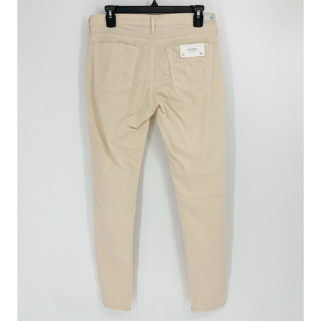 AG Adriano Goldschmied Womens The Legging Ankle Jeans Size 30R Cream Cords NWT