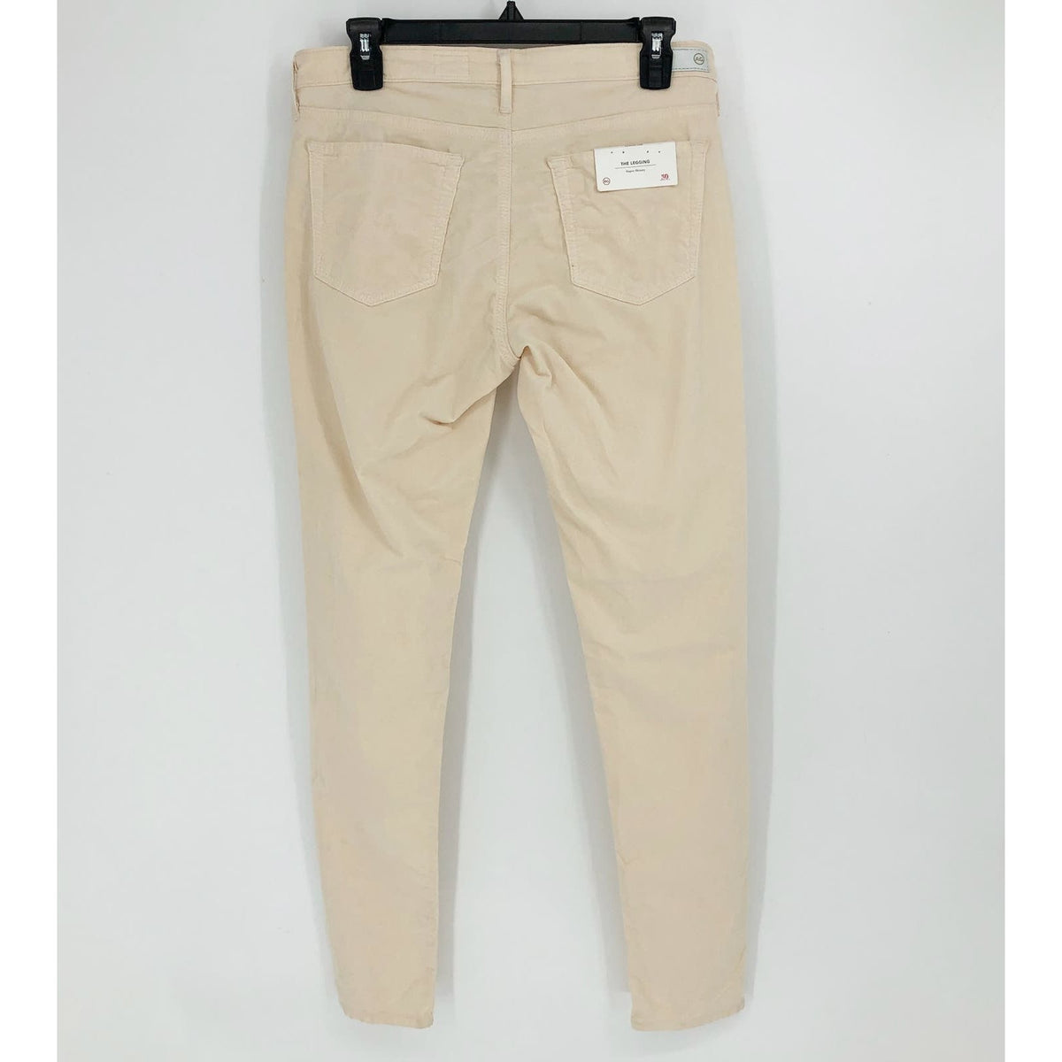 AG Adriano Goldschmied Womens The Legging Ankle Jeans Size 30R Cream Cords NWT
