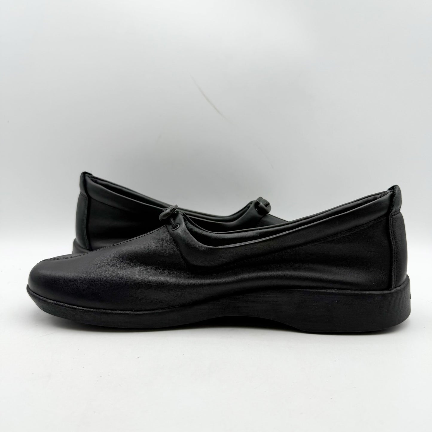 Arcopedico Womens New Queen II Loafers EU 41 US 10 Black Leather Slip On NWOB