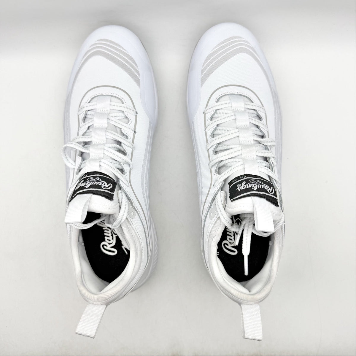 Rawlings Mens Bullpen Low Baseball Cleats Size 8 D White Athletic NWOB