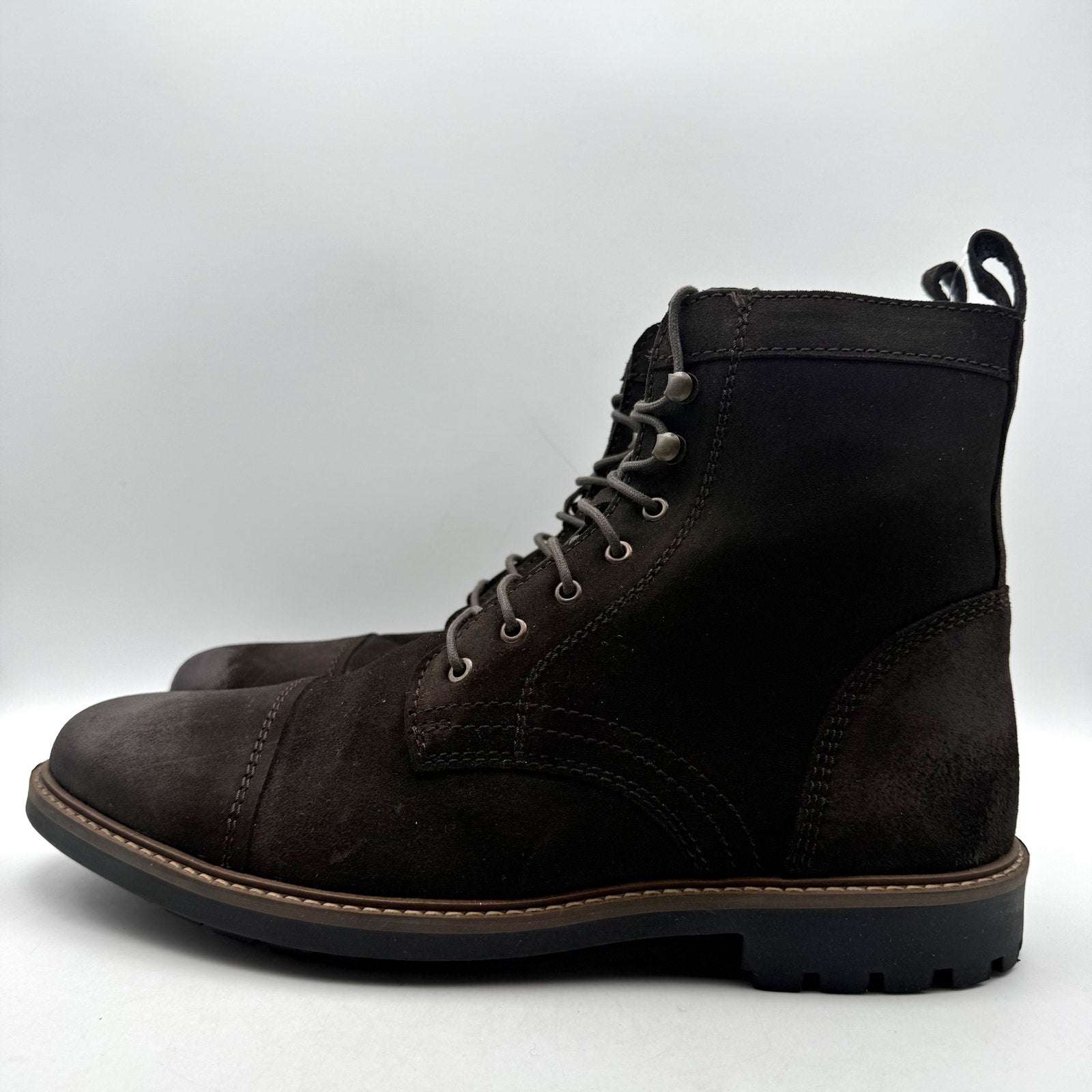 Anthony Veer Mens Wilder Ankle Boots US 12 M EU 45 Brown Suede Cap Toe NIB