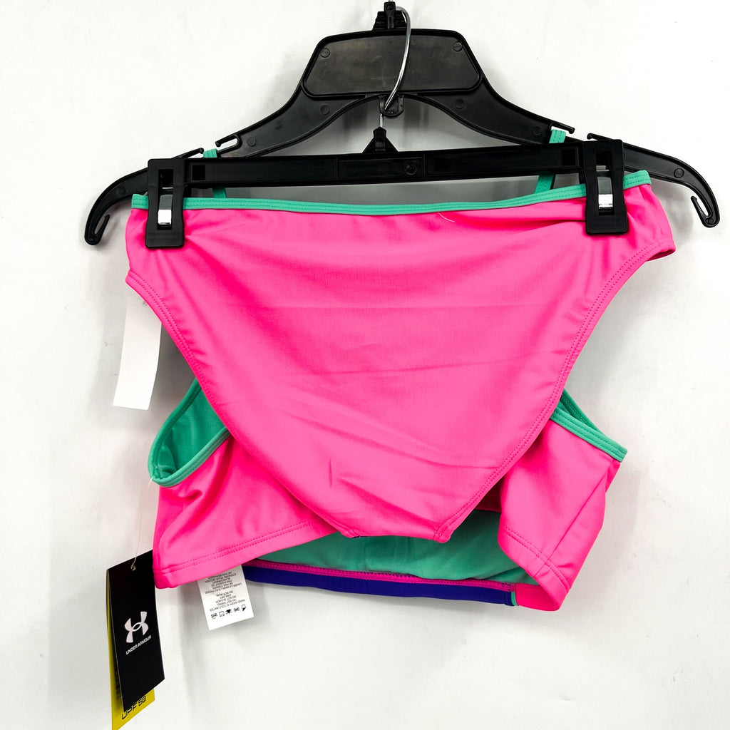 UNDER ARMOUR Girls Tankini & Hipster Bikini Swimsuit Size 12 Pink Blue NWT