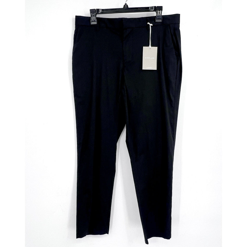 EVERLANE Men's The Athletic Fit Air Chino Pants 31x30 Black Flat Front NWT
